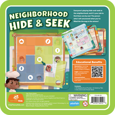 Neighborhood Hide & Seek Box Back Cover