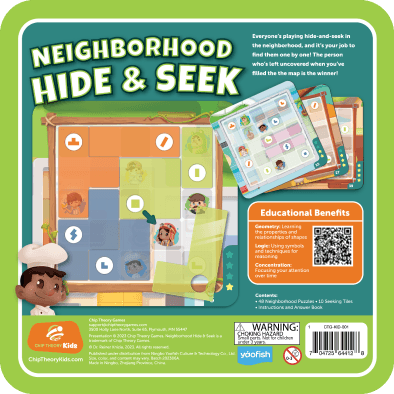 Neighborhood Hide & Seek Box Back Cover